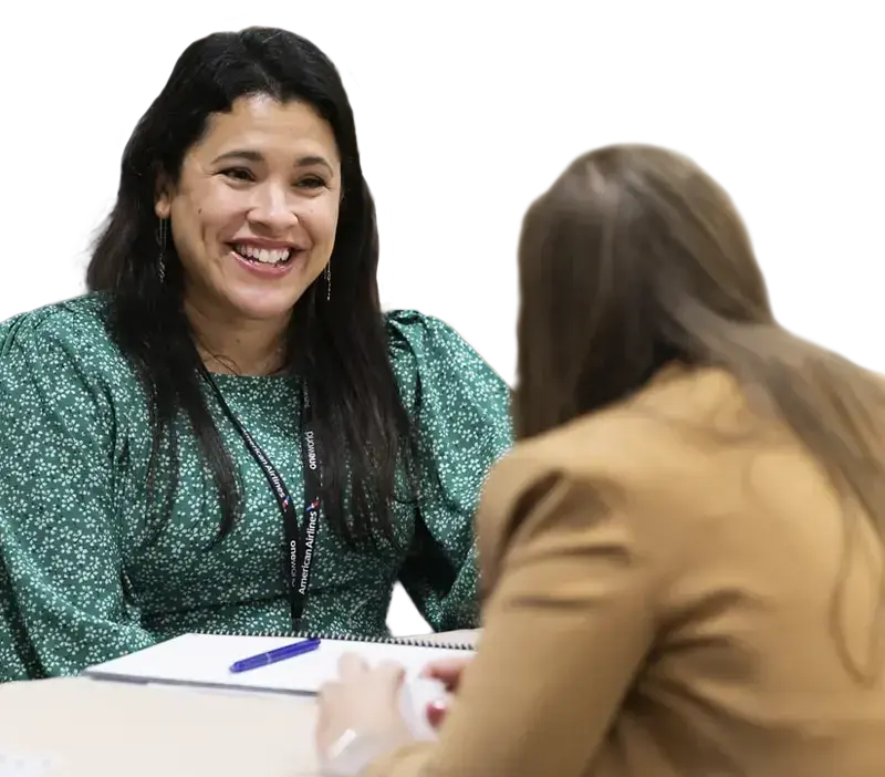 partners-meetup-cutout Two people making a connection