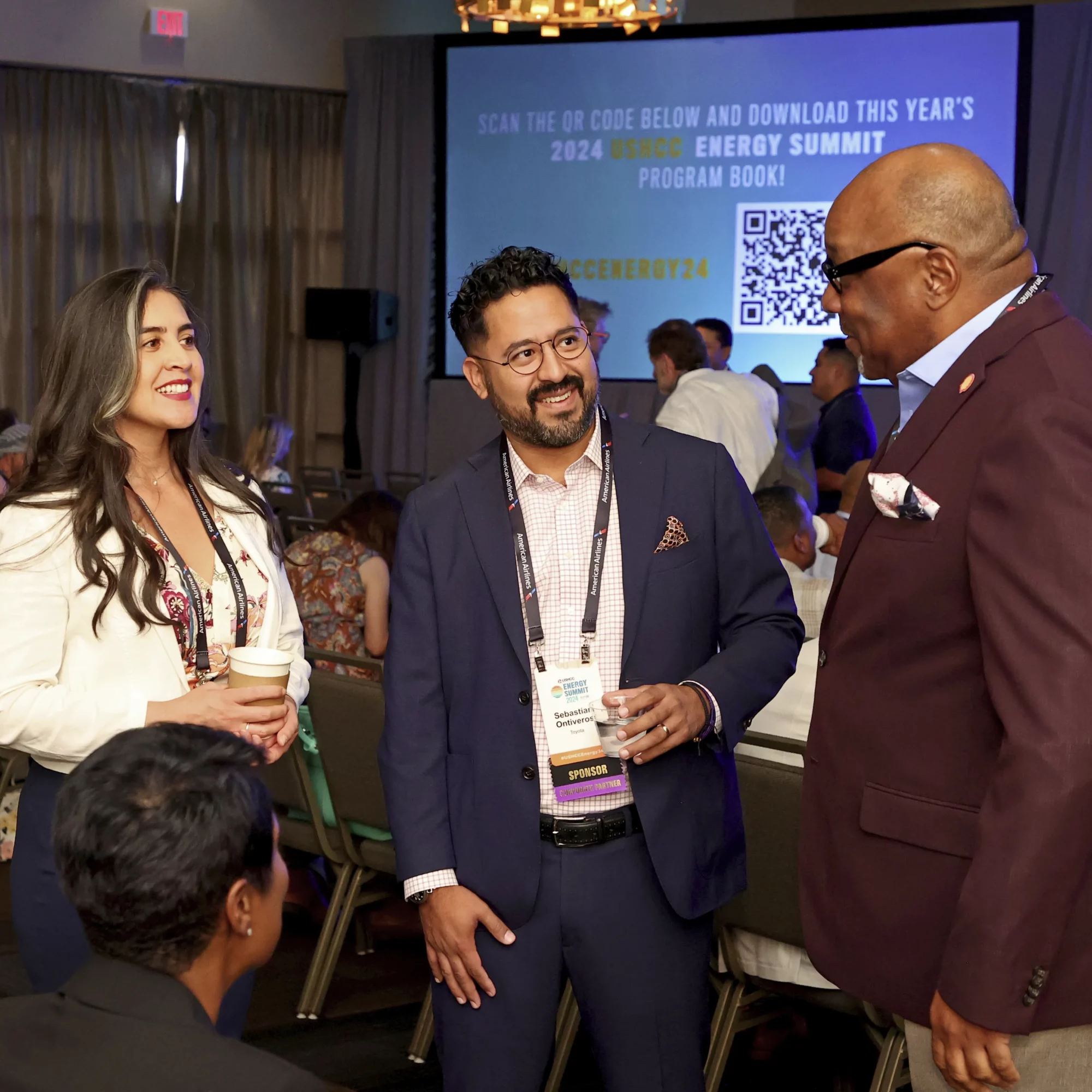 USHCC Energy Conference Attendees Talking And Smiling