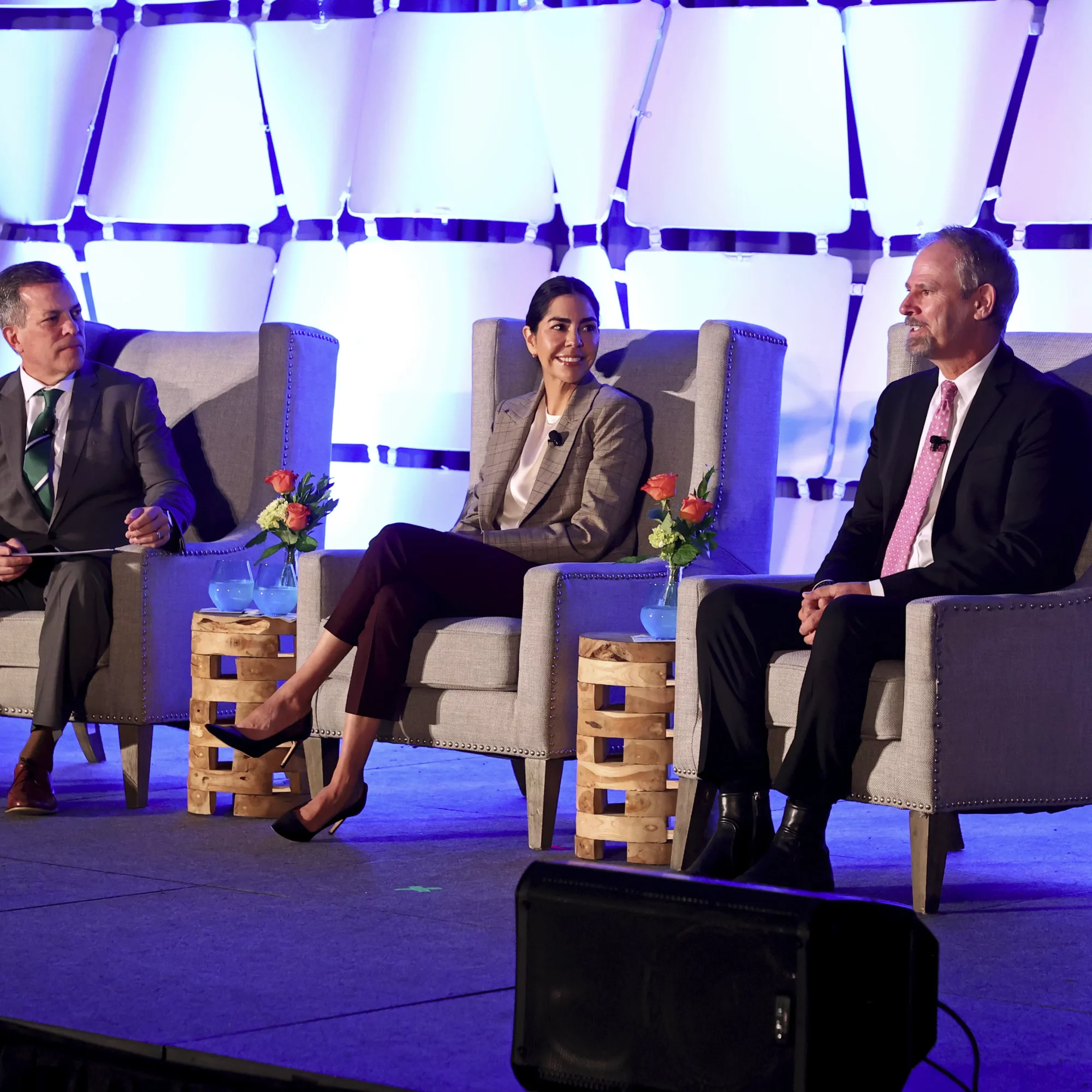USHCC Energy Conference Attendees Talking on Stage